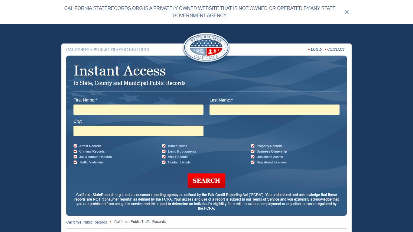 California Public Traffic Records | StateRecords.org